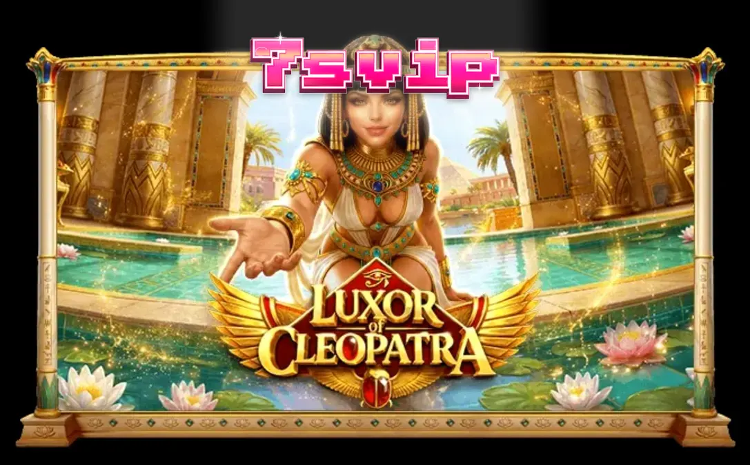 Tampilan visual slot Luxor of Cleopatra dengan simbol emas dan latar belakang istana Mesir yang mewah